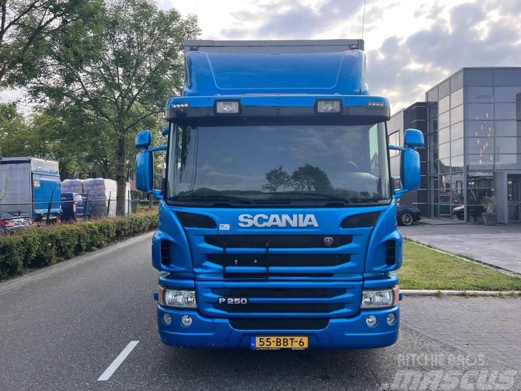 Scania P250 4X2 EURO 6 - 20 TON - BOX 7,75 METER + DHOLLA Tovornjaki zabojniki