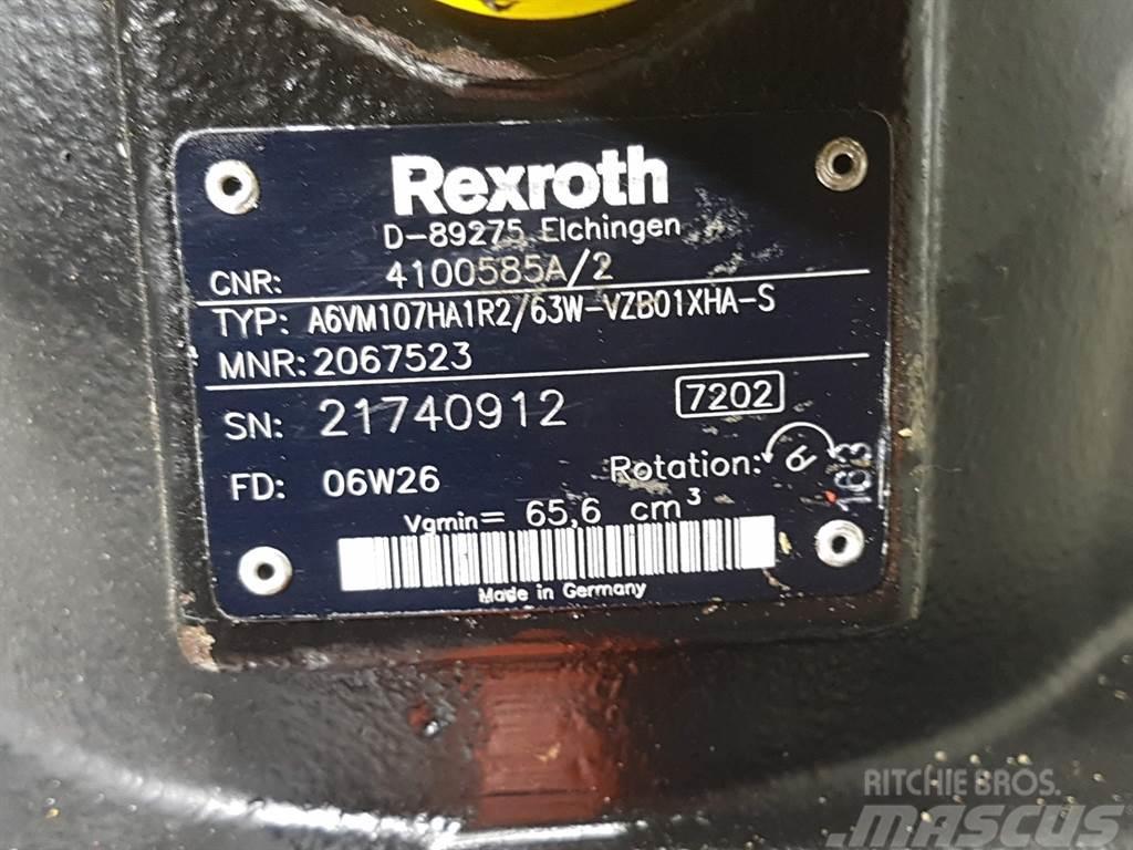 Ahlmann AZ150-Rexroth A6VM107HA1R2/63W-Drive motor Hidravlika