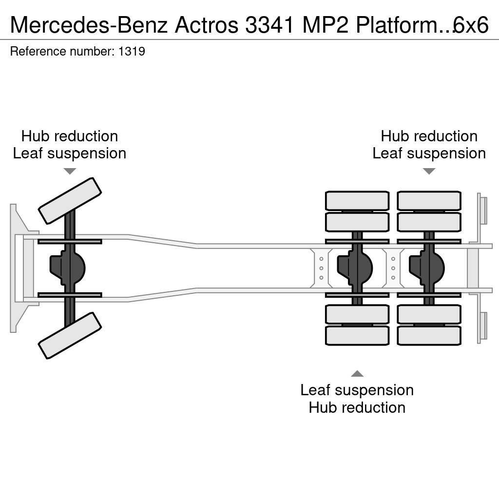Mercedes-Benz Actros 3341 MP2 Platform Twistlocks for 20ft Conta Tovornjaki s kesonom/platojem