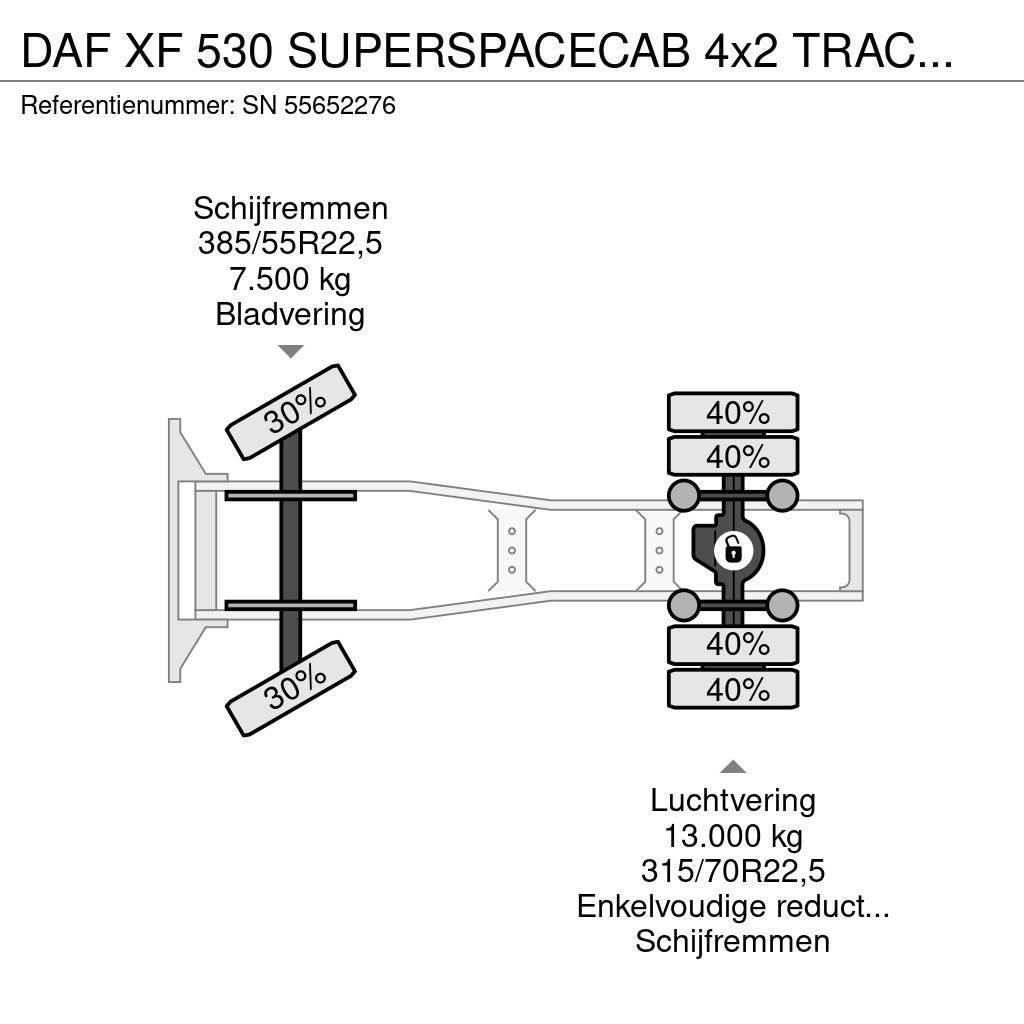 DAF XF 530 SUPERSPACECAB 4x2 TRACTOR UNIT (EURO 3 / ZF Vlačilci