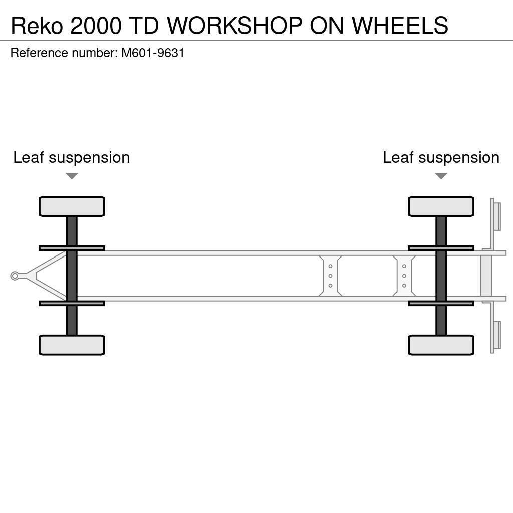 Reko 2000 TD WORKSHOP ON WHEELS Flatbed/Dropside trailers