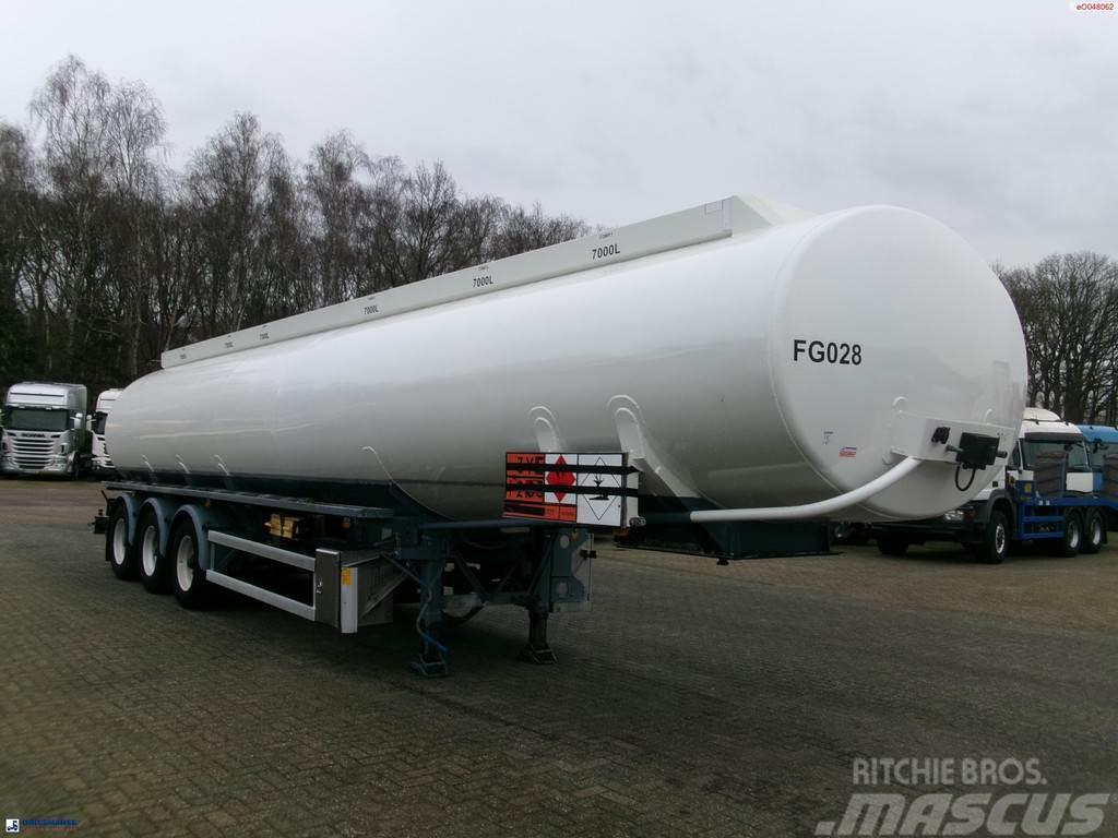 LAG Fuel tank alu 44.5 m3 / 6 comp + pump Tanker semi-trailers