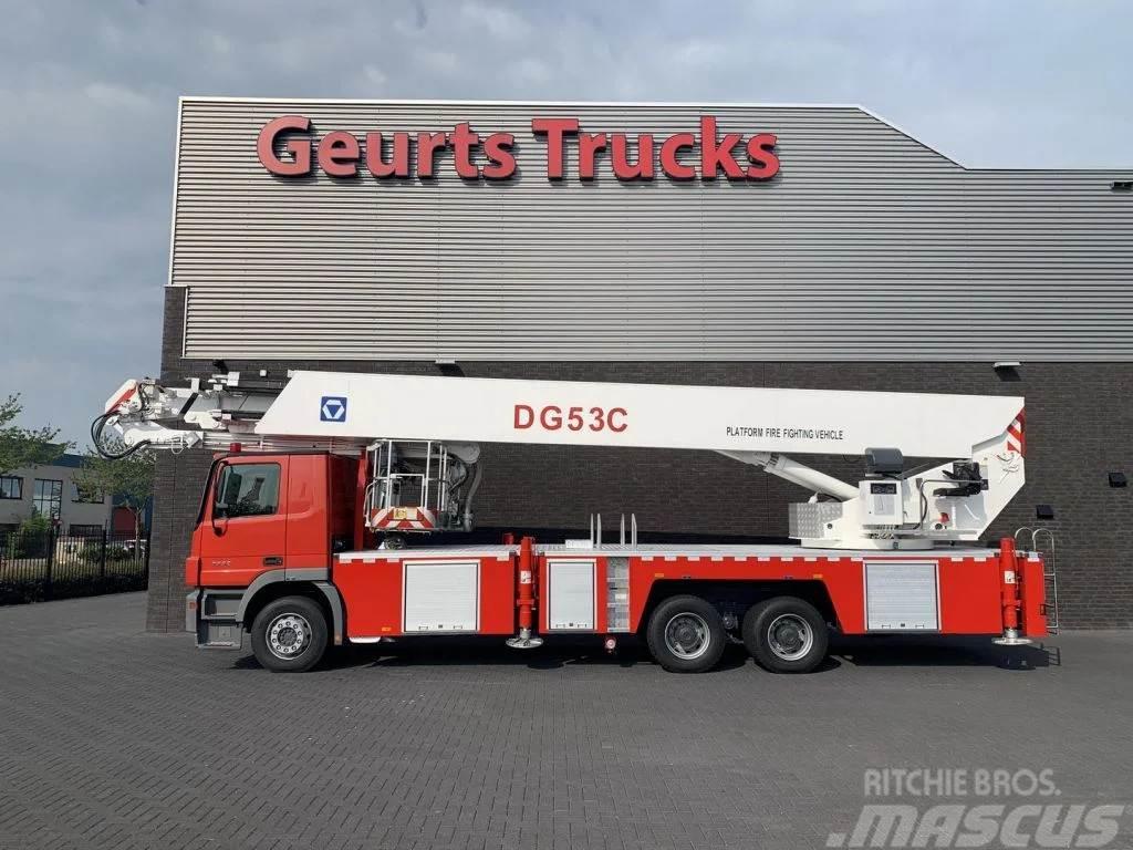 Mercedes-Benz Actros 3332 6X4 XCMG DG53C FIRE FIGTHING PLATFORM Truck & Van mounted aerial platforms