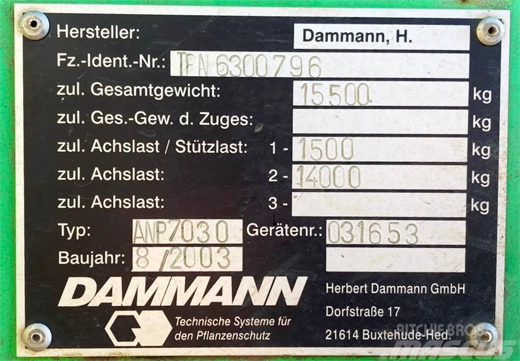 Dammann ANP 7030 Profi Class - Tandemspritze 30m Trailed sprayers