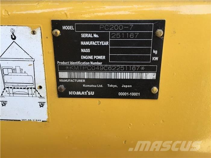 Komatsu PC 200-7 Bagri goseničarji