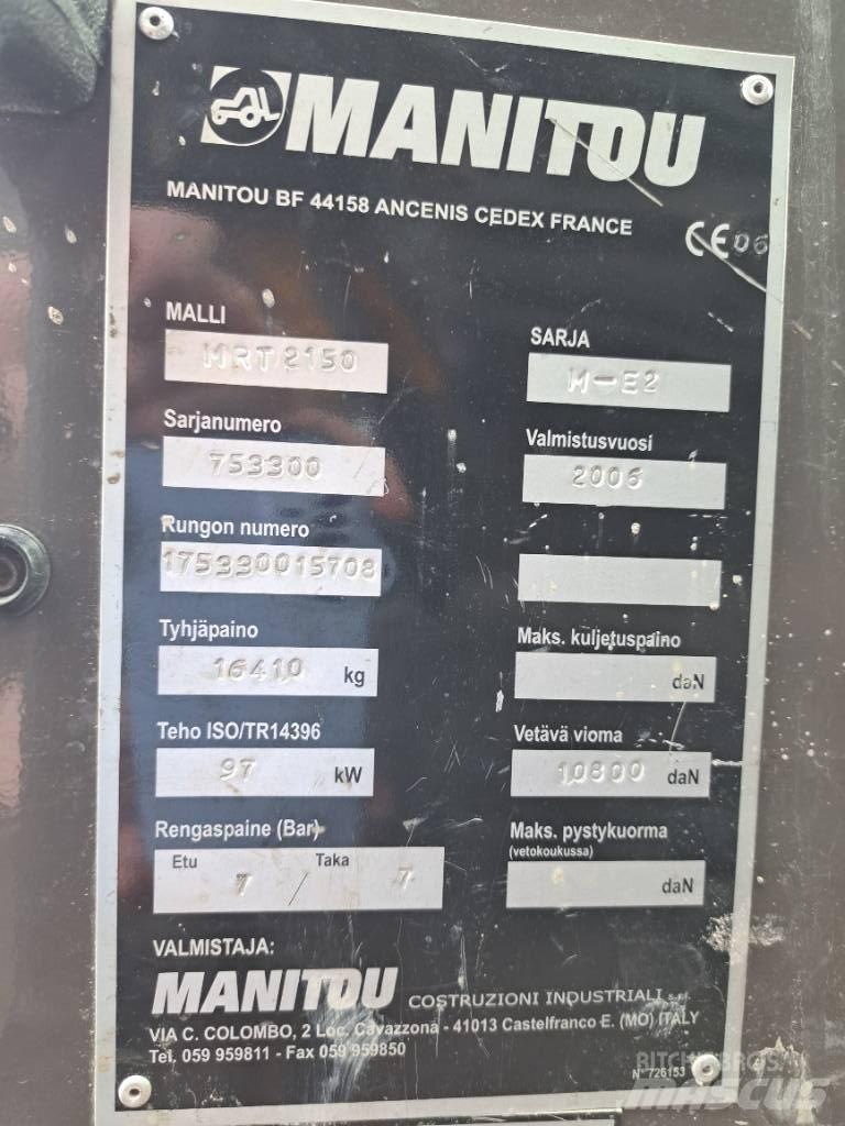 Manitou MRT 2150 Teleskopski viličarji