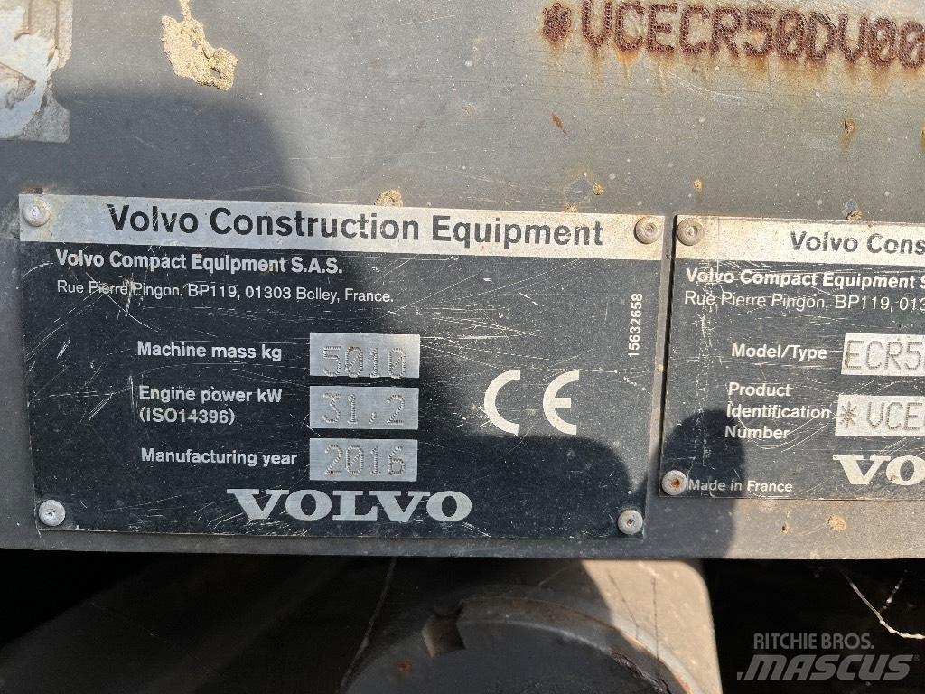 Volvo ECR 50 D Mini bagri <7t