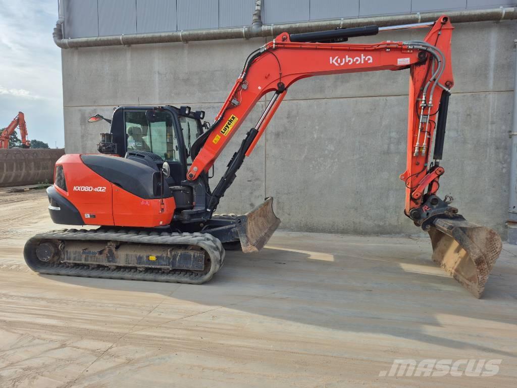 Kubota KX080 4@2 Midi bagri 7t – 12t