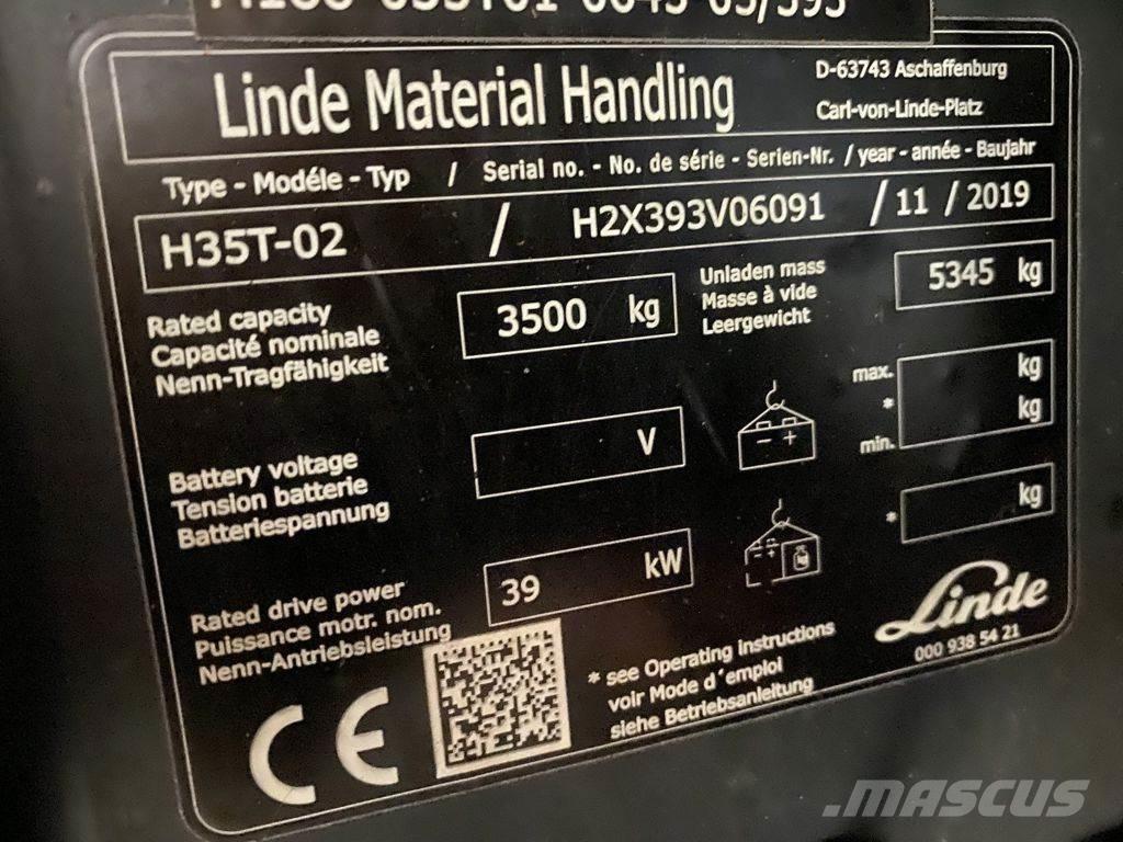 Linde H35T-02 Plinski viličarji