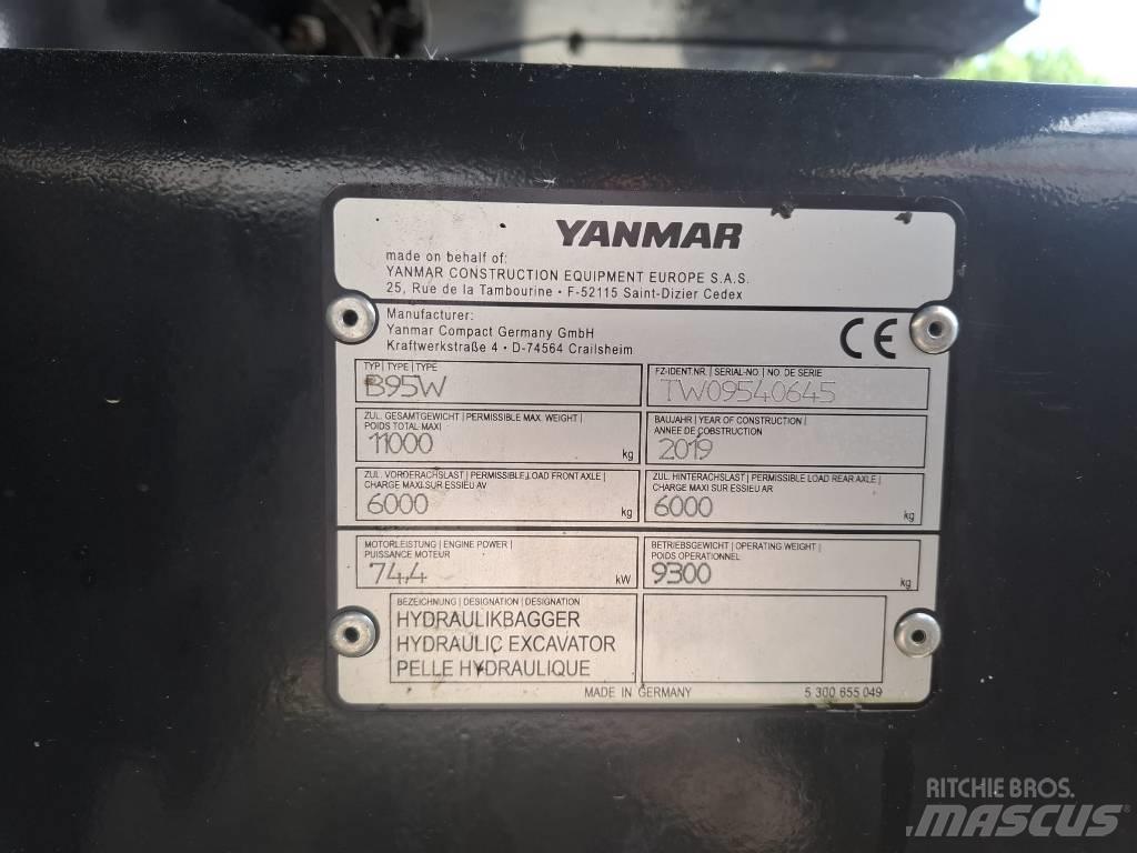 Yanmar B 95 W Bagri na kolesih