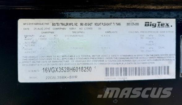 Big Tex 22GN Plato/keson prikolice