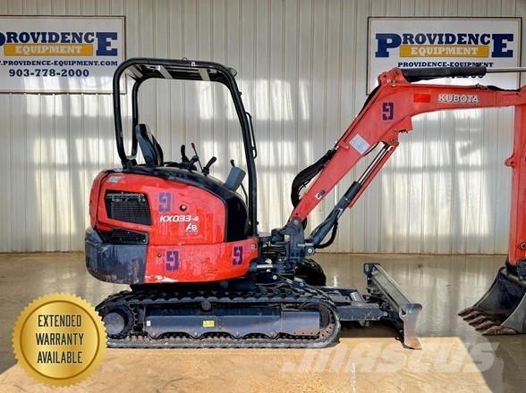 Kubota KX033-4 Mini bagri <7t