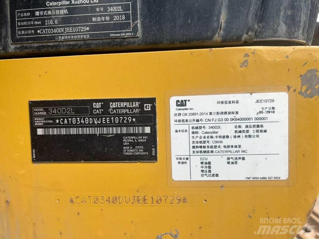CAT 340D2L Bagri goseničarji