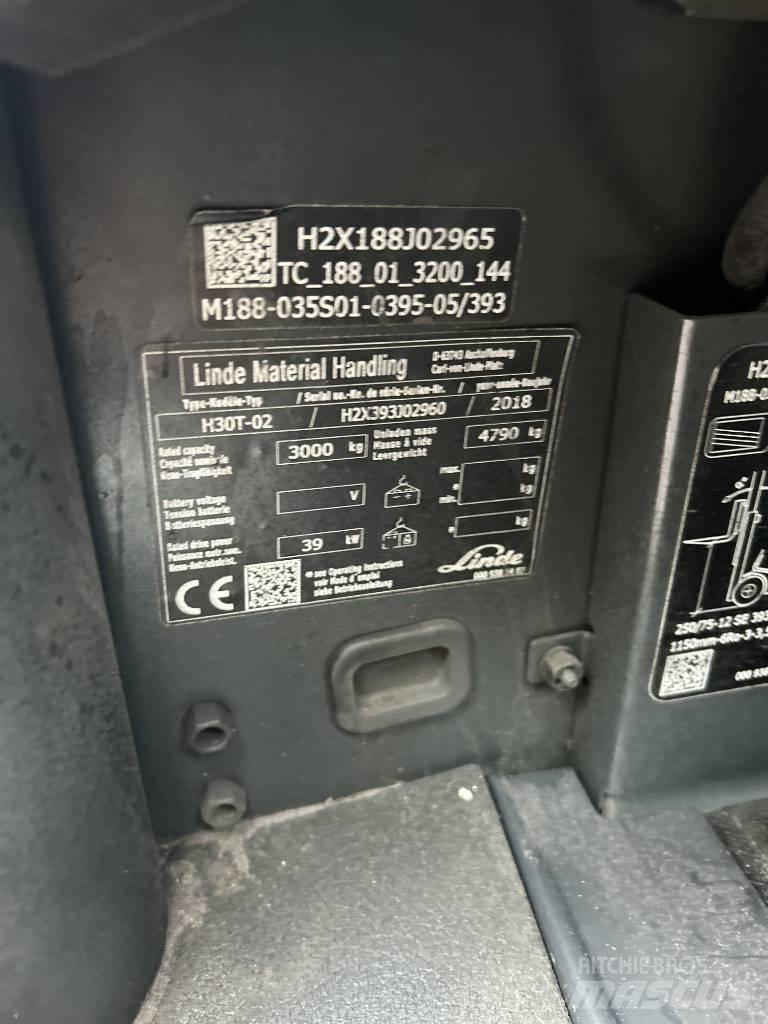 Linde H30T-02 Plinski viličarji