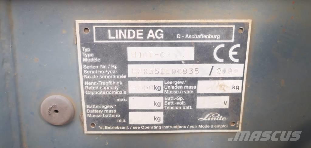 Linde H40T-01 Plinski viličarji