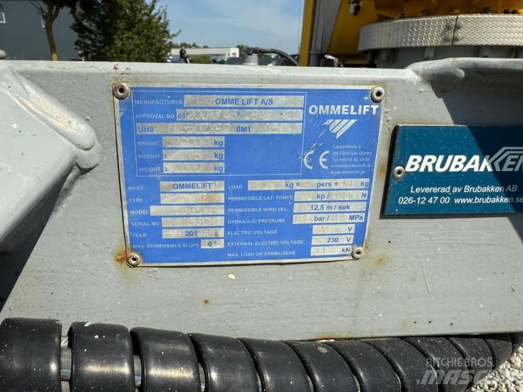Omme 1550EXB Vlečne dvižne ploščadi