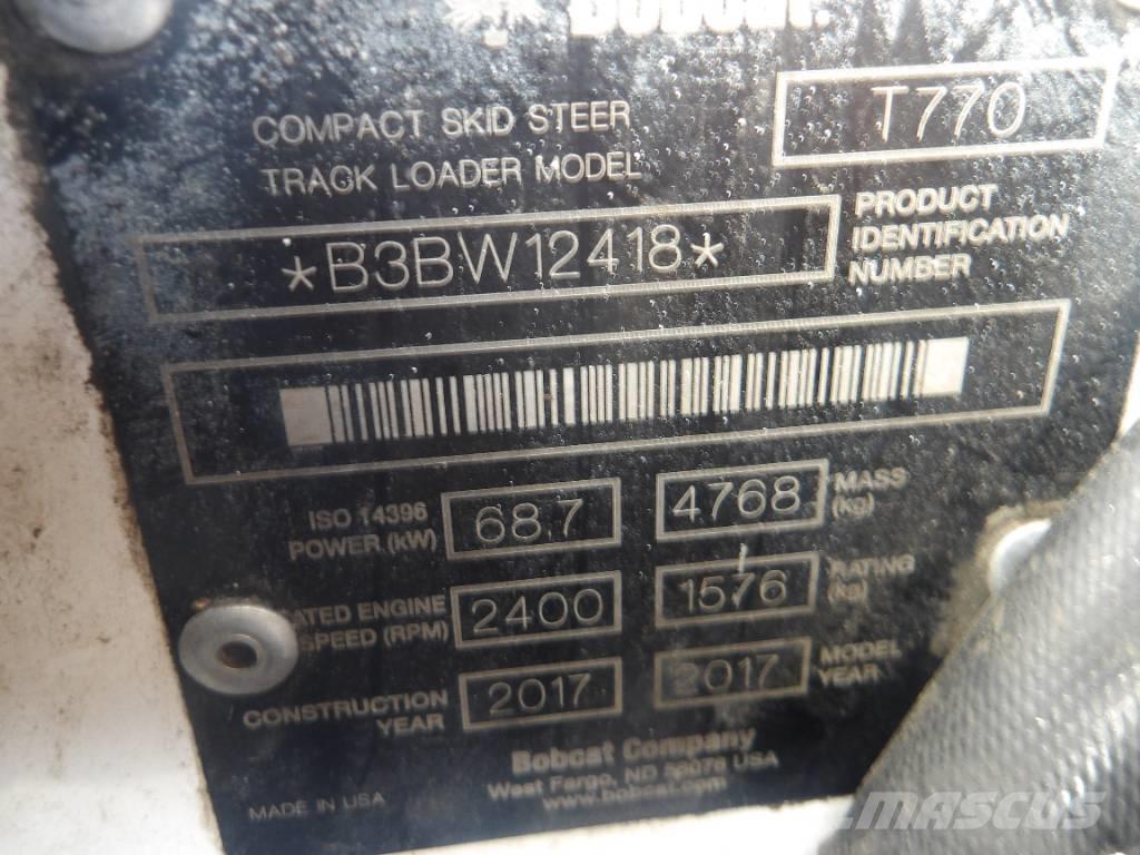 Bobcat T 770 Nakladalci goseničarji