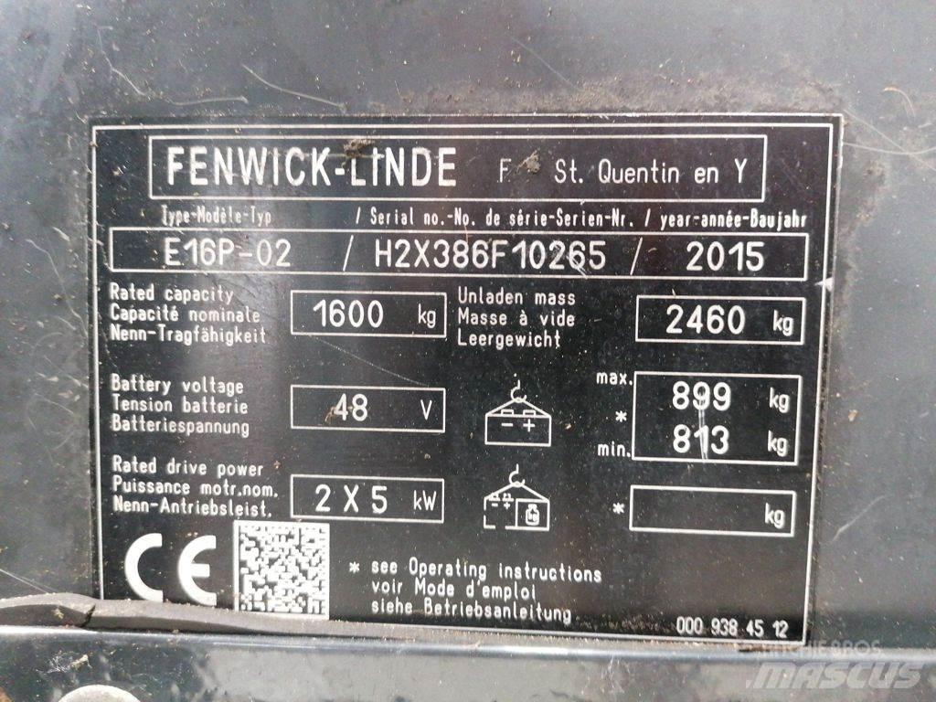 Linde E16P-02 Električni viličarji