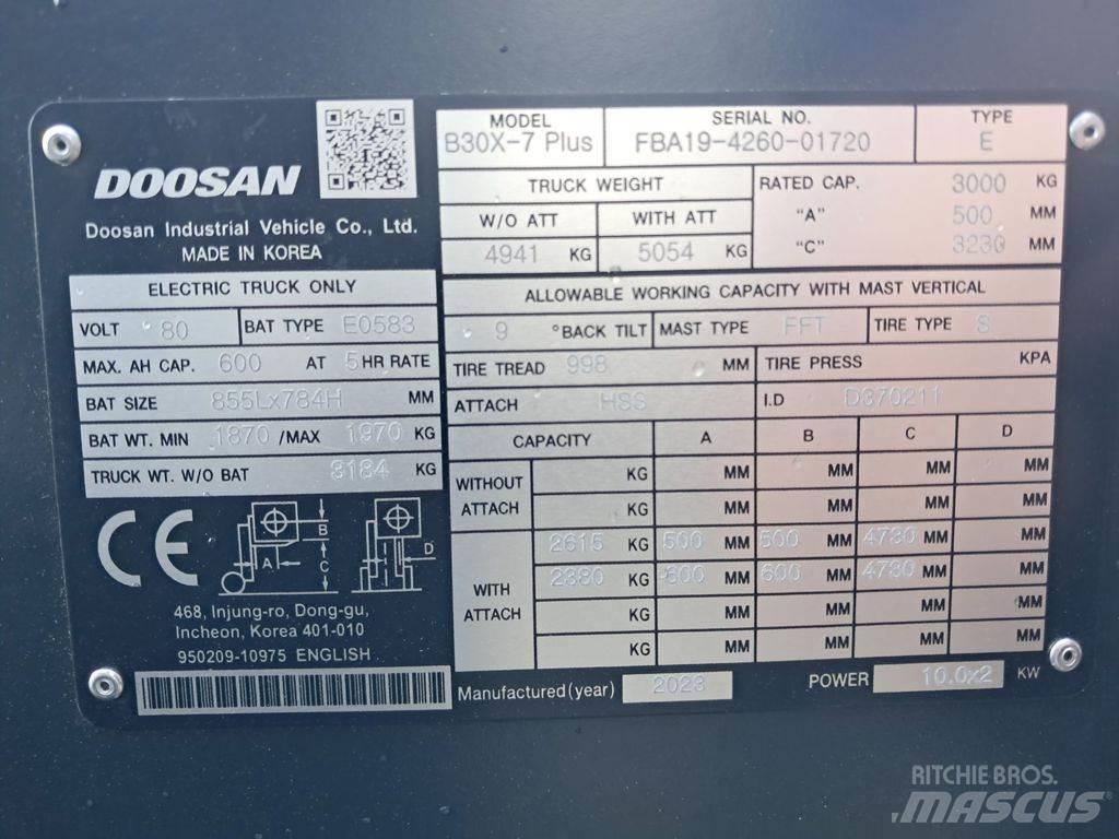 Doosan B30X-7 Plus Električni viličarji