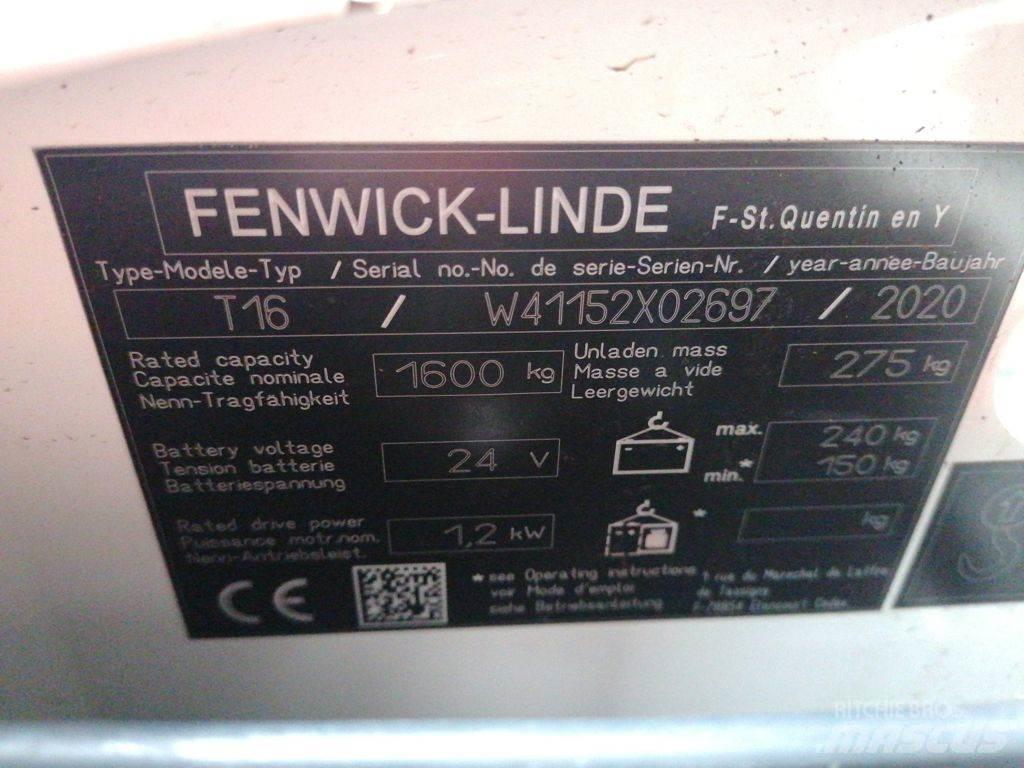 Linde T16 Električni nizko dvižni viličar