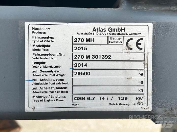 Atlas 270MH Bagri za prekladanje primarnih/sekundarnih surovin