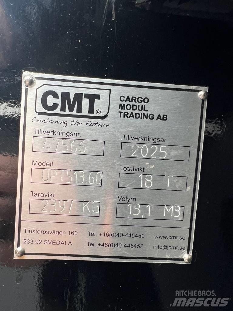 CMT Schaktflak 13m3 Demontažne nadgradnje