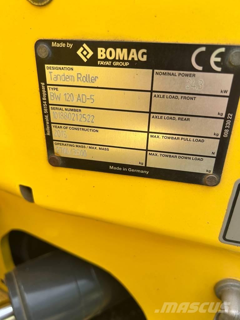 Bomag BW 120 AD-5 Dvojni valjarji