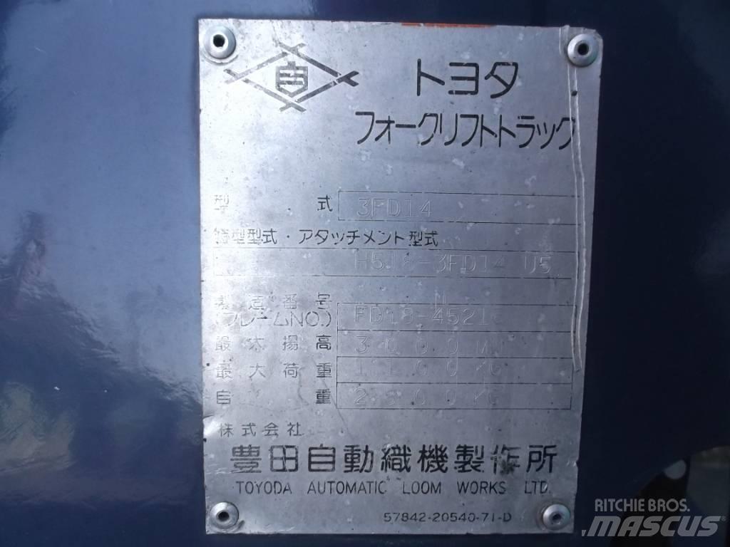 Toyota 3 FD 14 Dizelski viličarji