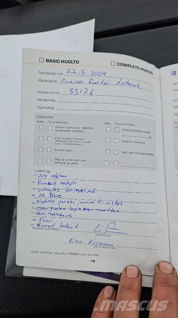 Ponsse ERGO 8W Harvesterji