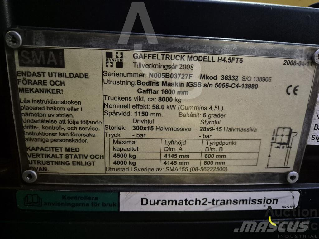 Hyster H4.5FT6 Dizelski viličarji