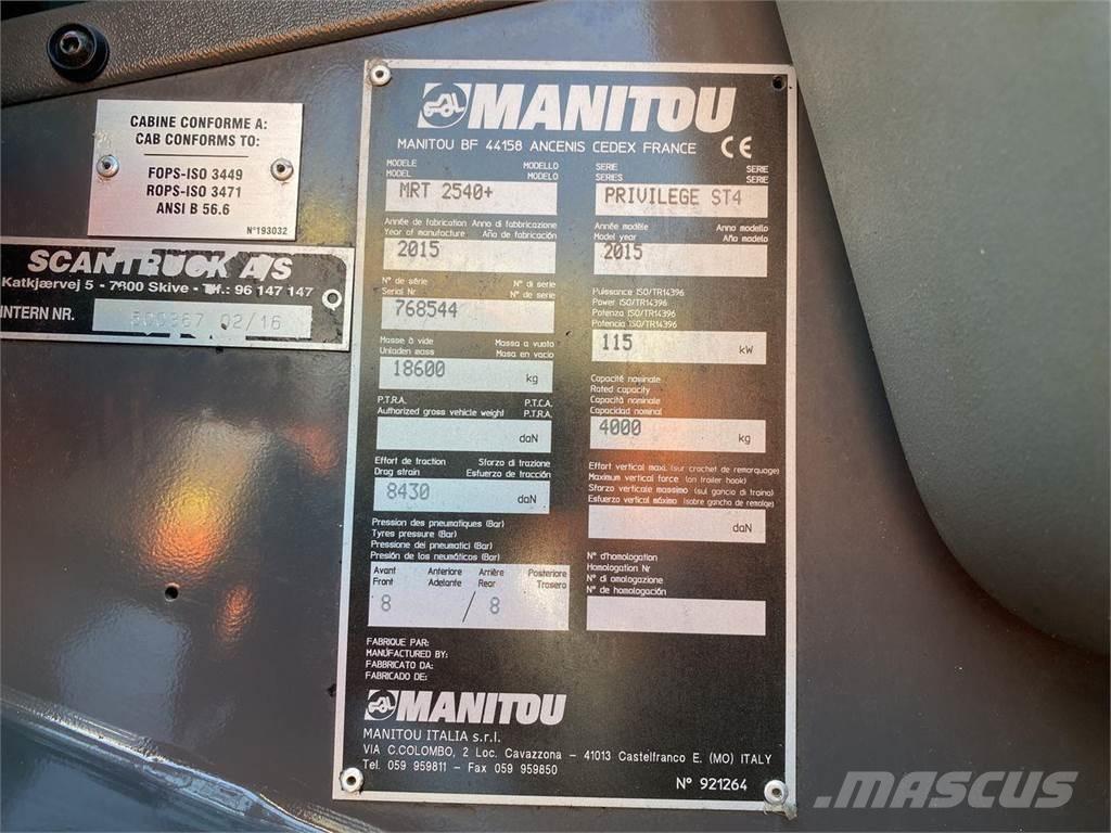 Manitou MRT2540MS Teleskopski viličarji