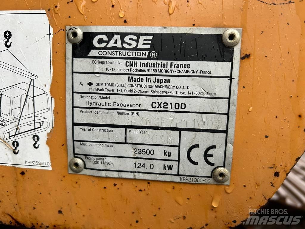 CASE CX 210 D Bagri goseničarji