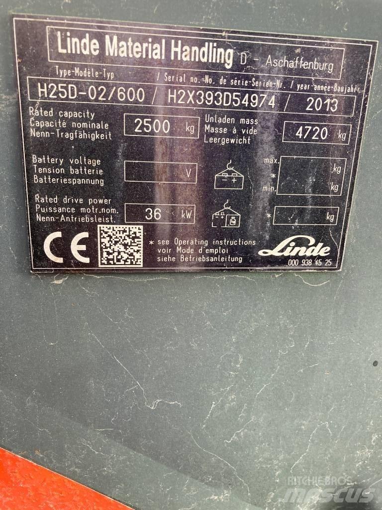 Linde H25D/600/393 Dizelski viličarji