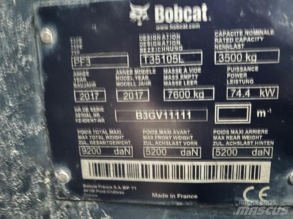 Bobcat T 35.105 L Teleskopski viličarji