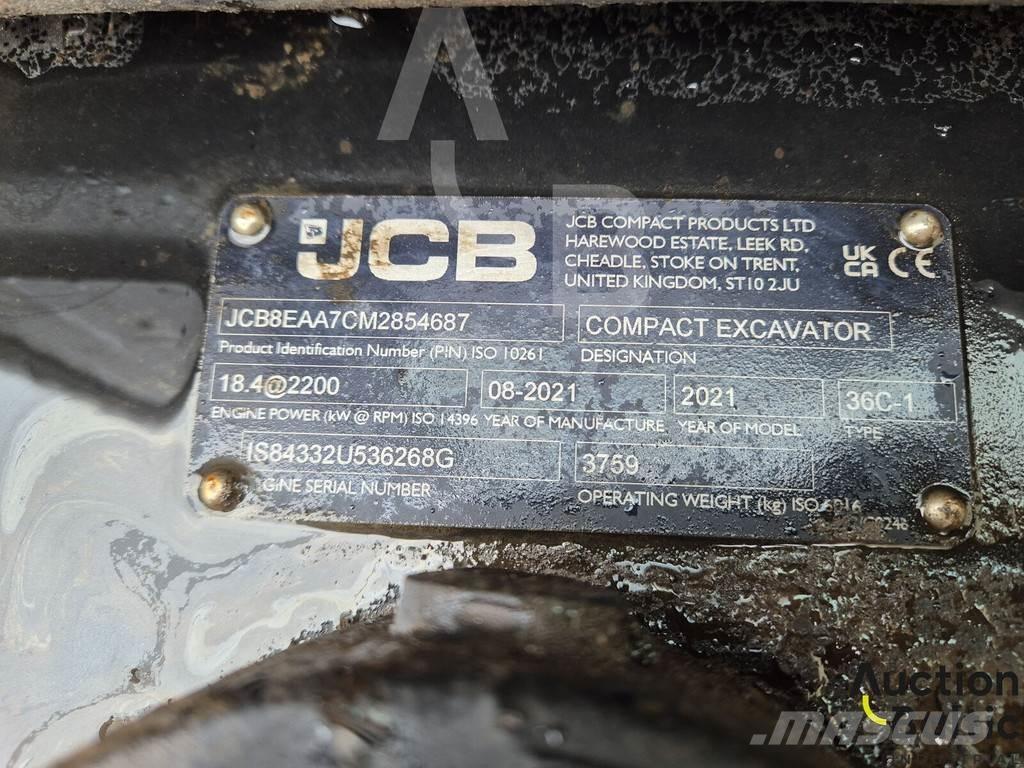 JCB 36C-1 Mini bagri <7t