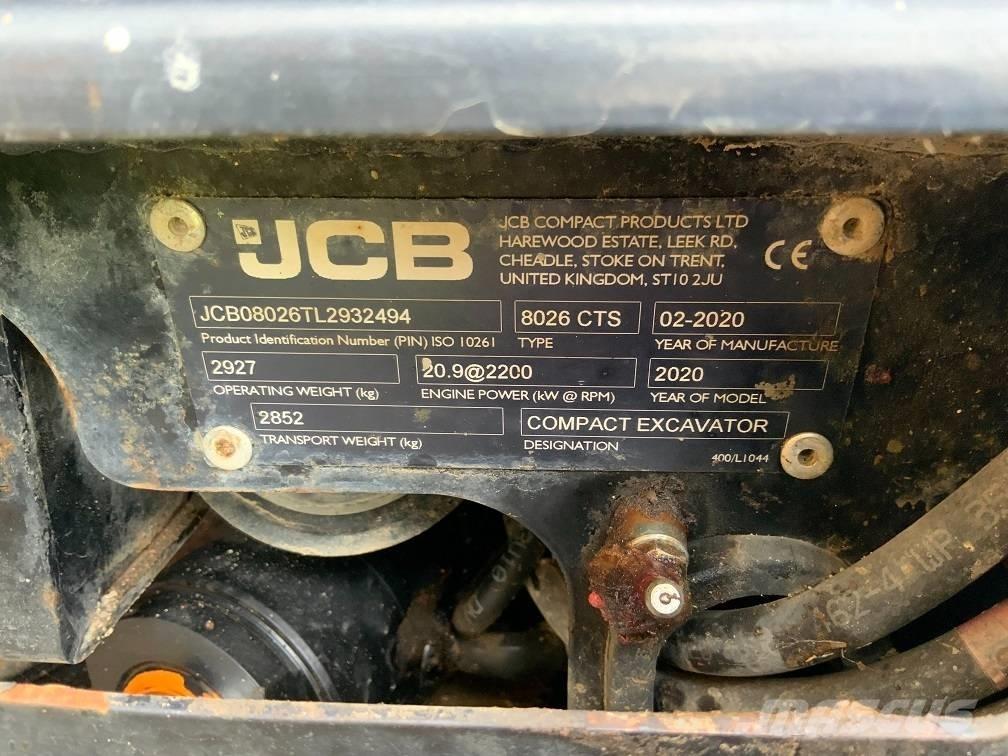 JCB 8026 CTS Mini bagri <7t
