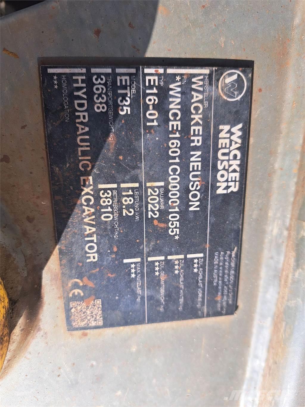 Wacker Neuson ET35 Bagri goseničarji