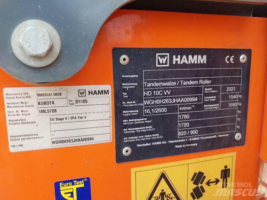 Hamm HD 10 C VV Vibro plošče