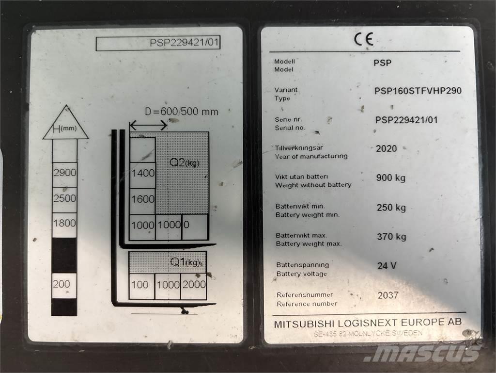 Atlet PSP160 Samopogonski ročni viličarji