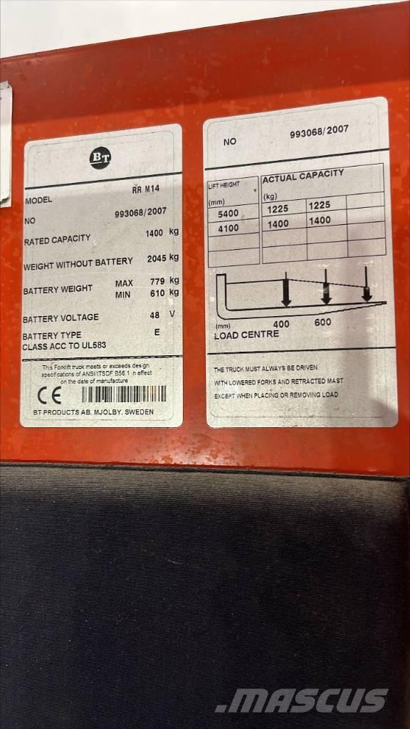 BT RR M 14 Viličarji s pomičnim teleskopom