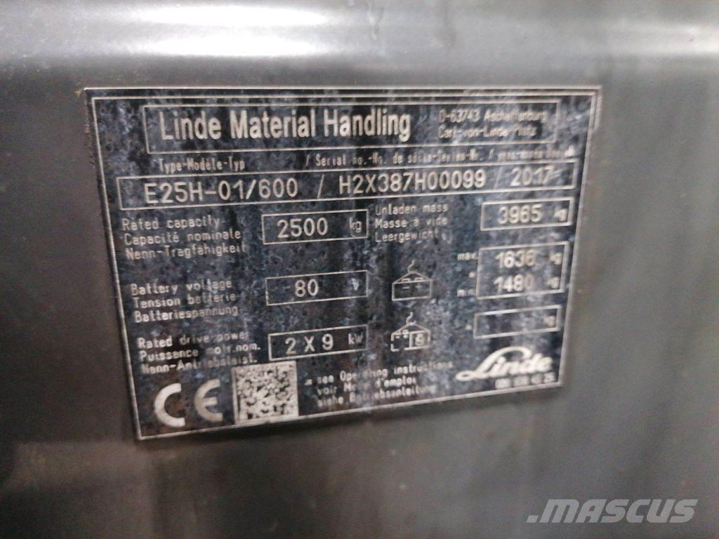 Linde E25H-01/600 Električni viličarji