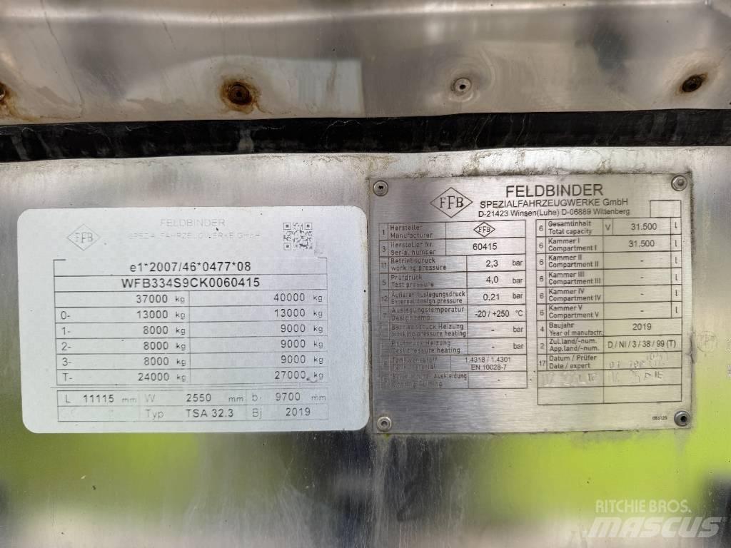 Feldbinder TSA 32.3 Prikolice cisterne