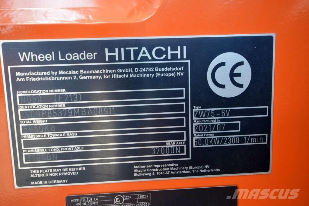 Hitachi ZW 75-6 Kolesni nakladalci