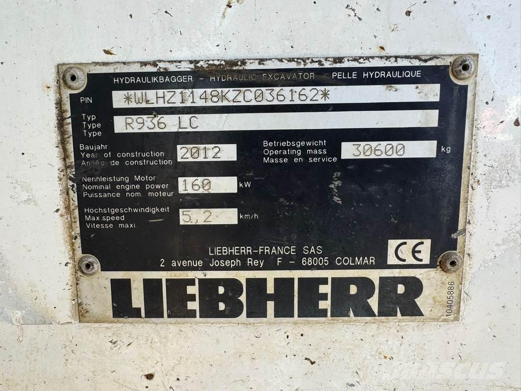 Liebherr R936 LC Bagri goseničarji