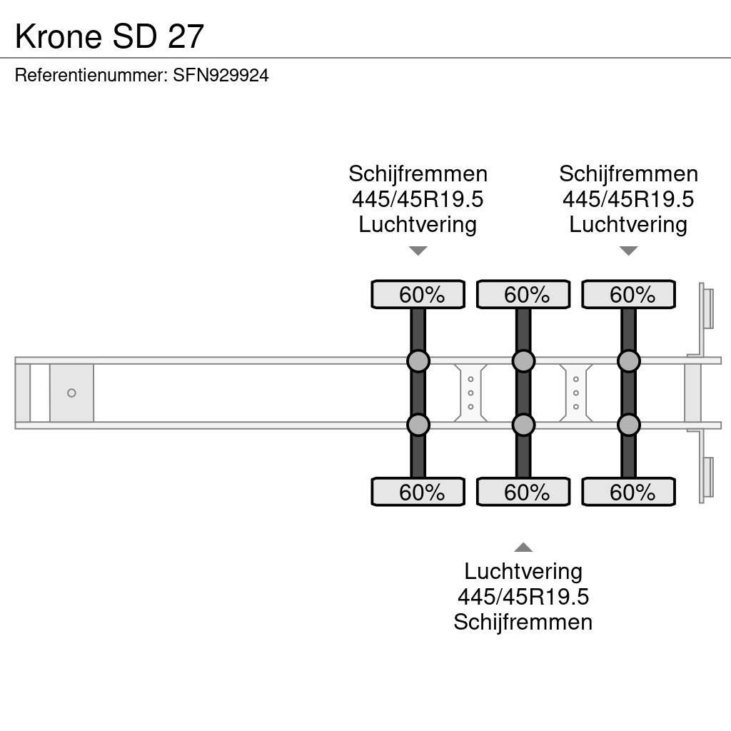 Krone SD 27 Plato/keson polprikolice