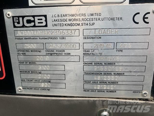 JCB 403 Kolesni nakladalci
