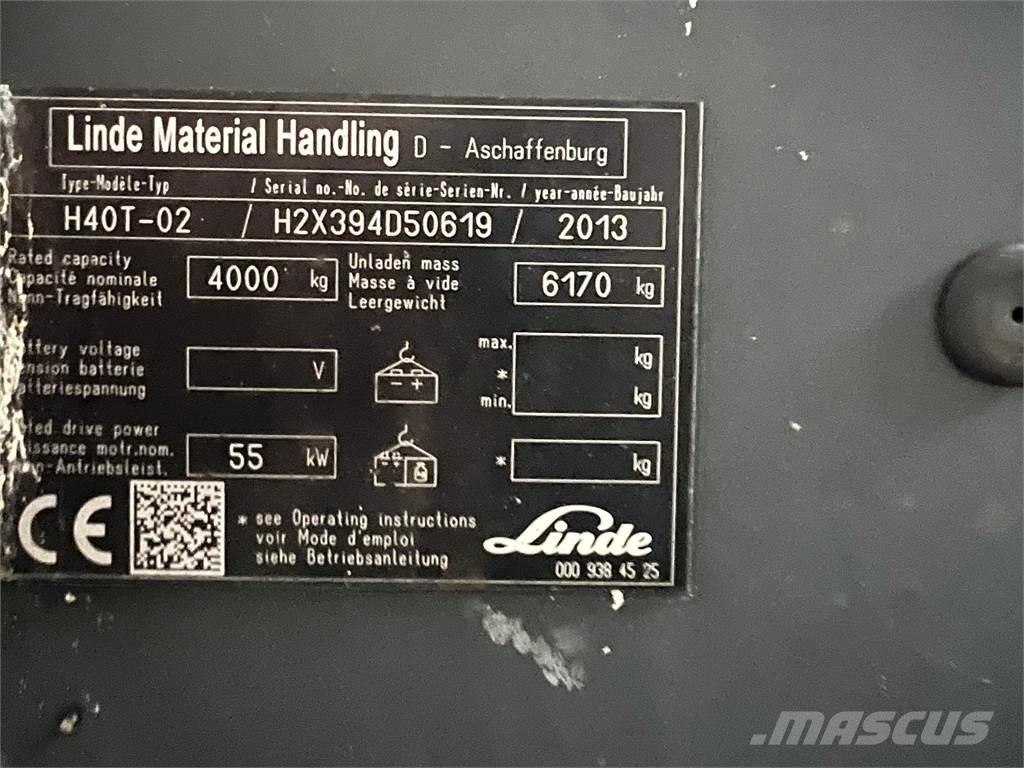 Linde H40T-02 Plinski viličarji