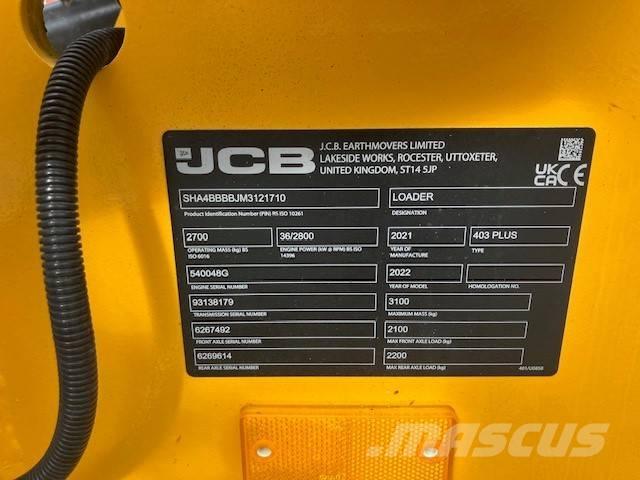 JCB 403 plus Mini nakladalci