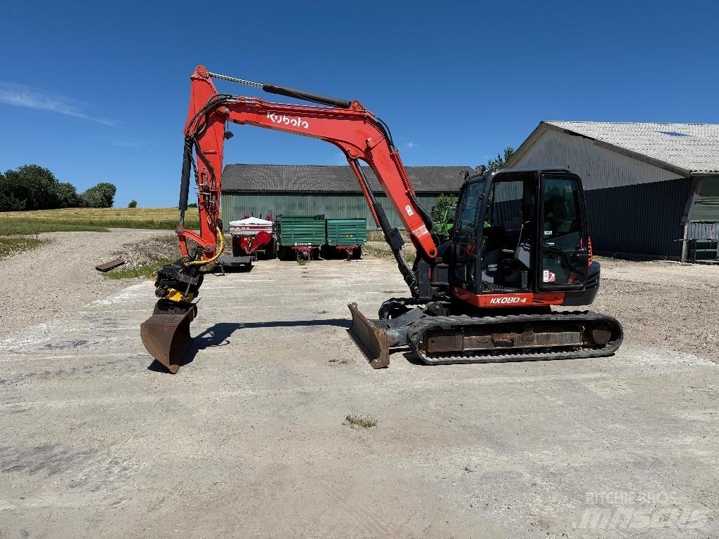 Kubota KX080-4 Midi bagri 7t – 12t