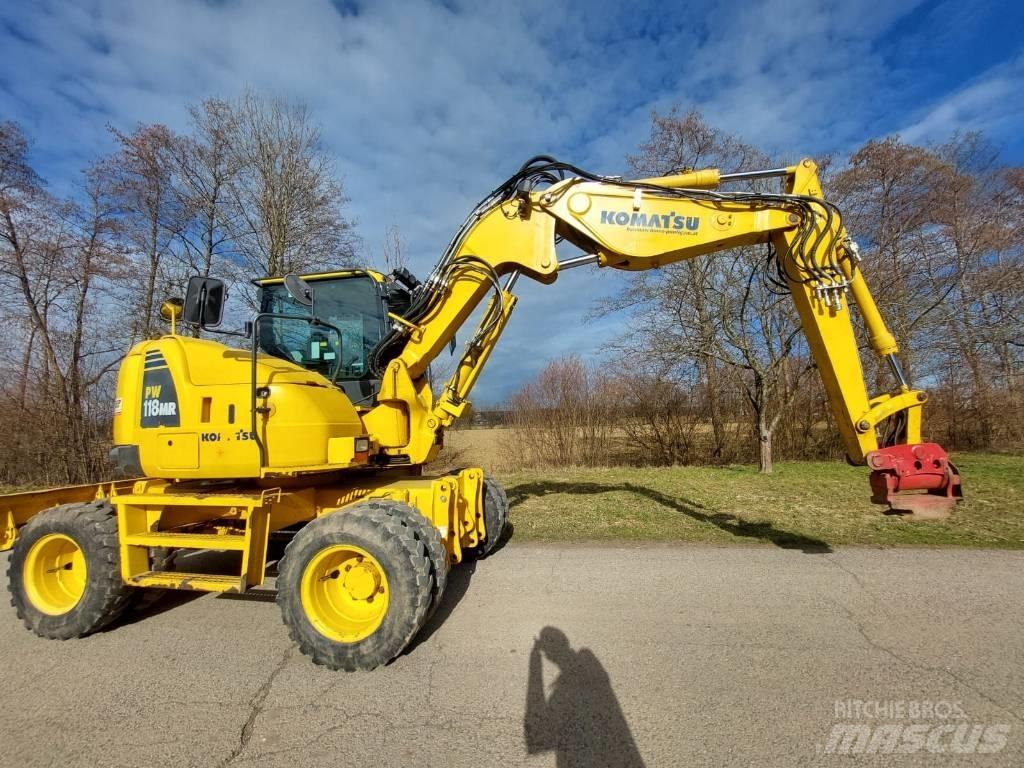 Komatsu PW 118 MR -8 Bagri na kolesih
